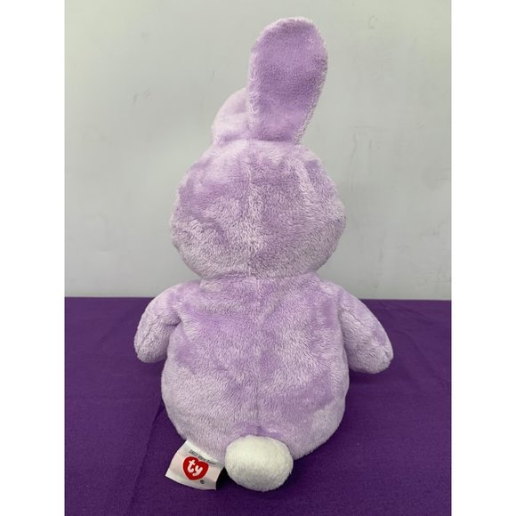 TY 2011 Springy Plushie Lavender Purple Bunny Plush Pink Feet 12” - Picture 4 of 9